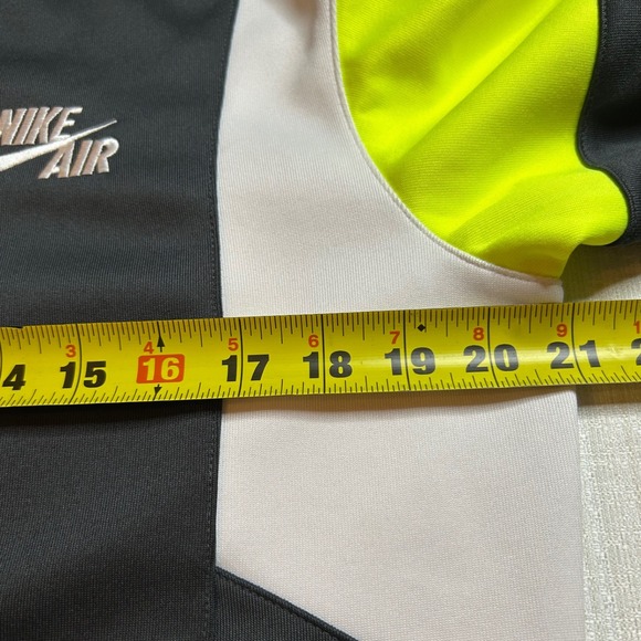 Nike Air Track Jacket Full Zip Black Neon Yellow Mens Sportswear Medium - Picture 4 of 6